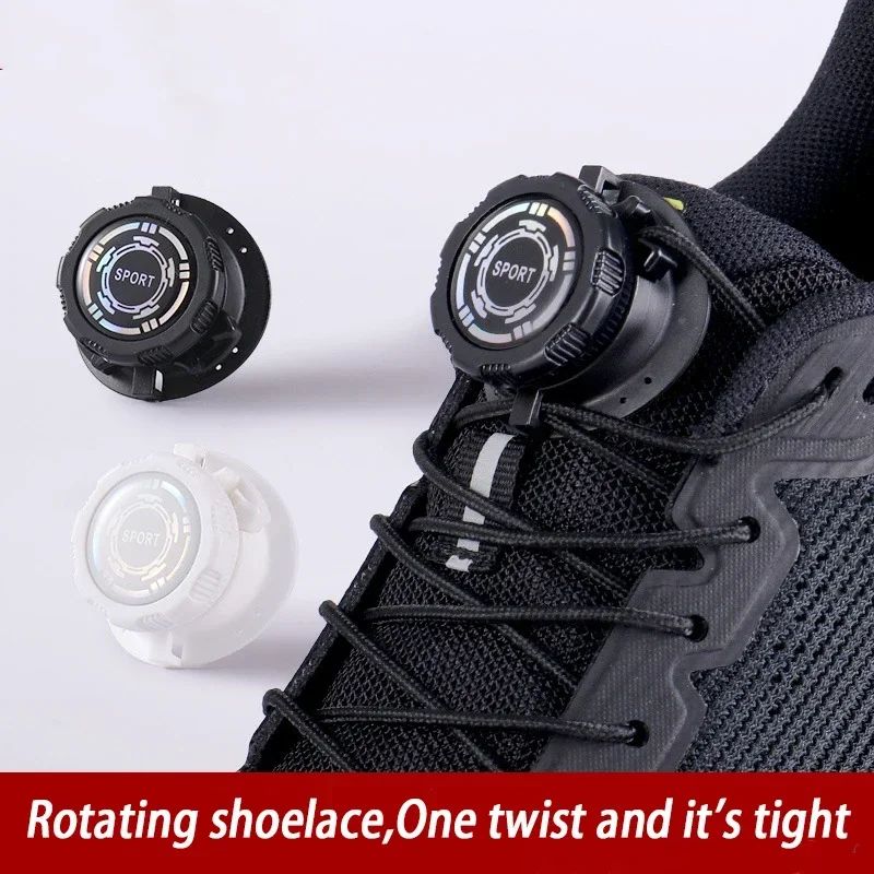 EasyFit No-Tie Automatic Shoelaces with Swivel Buckle (Thick Rope Quick Lock)
