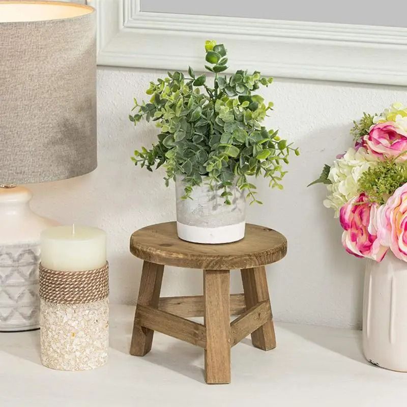 Wooden Plant Stand and Pot Holder