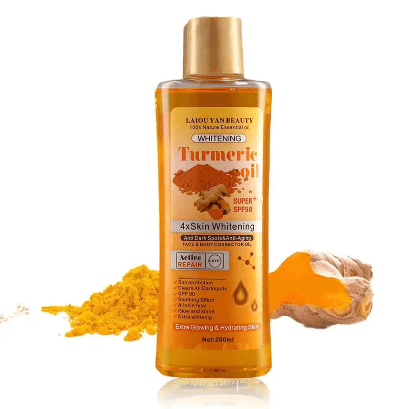 Turmeric Essential Oil Massage & Skincare Blend – Brightening Body and Face Oil for Radiance and Renewal