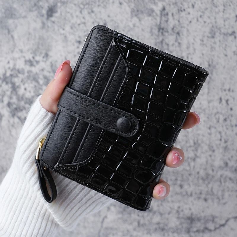 Mini Crocodile Print Clutch Wallet