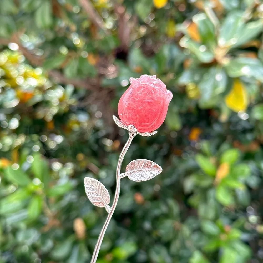 Elegant Carved Crystal Rose | Exquisite Quartz Flower Sculpture | Professional Reiki Healing & Jewelry Art