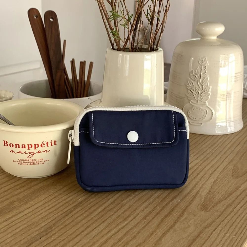 Lightweight Canvas Mini Cash and Key Pouch