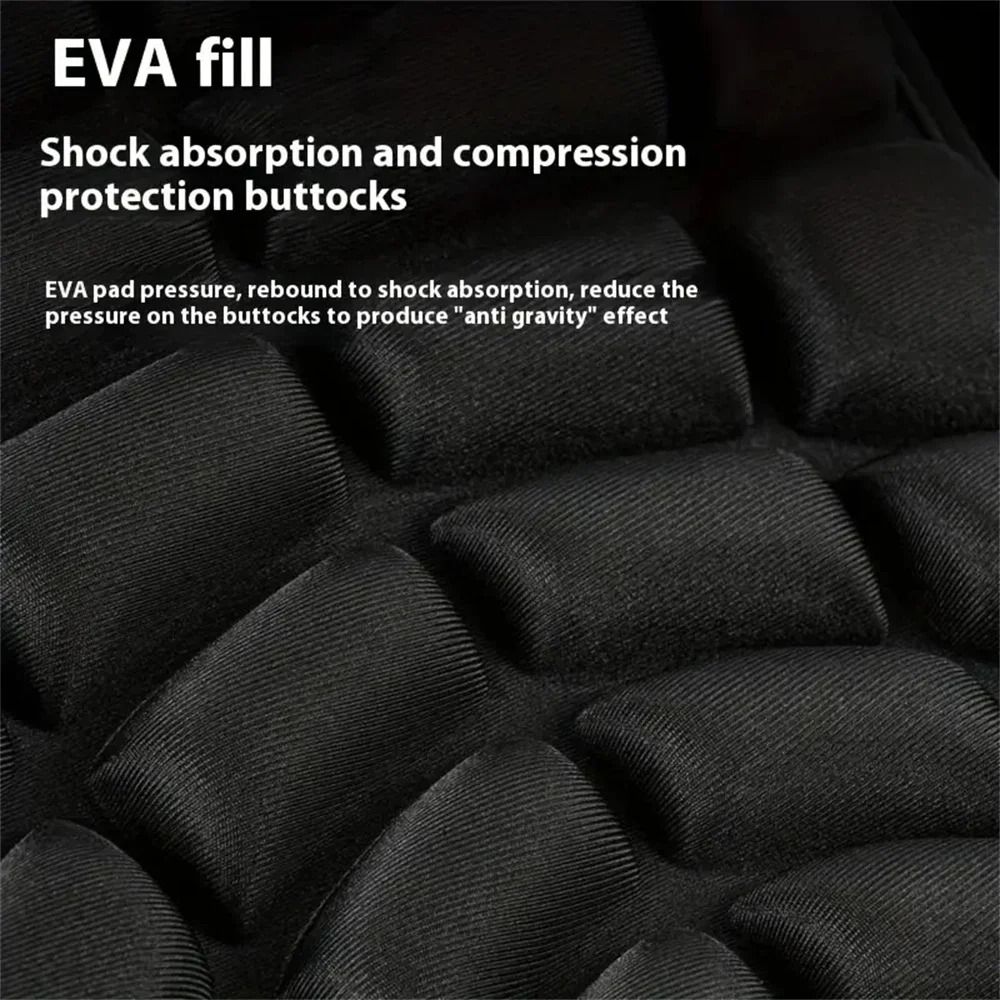 3D Comfort Gel Cushion Motorcycle Seat Pad Set