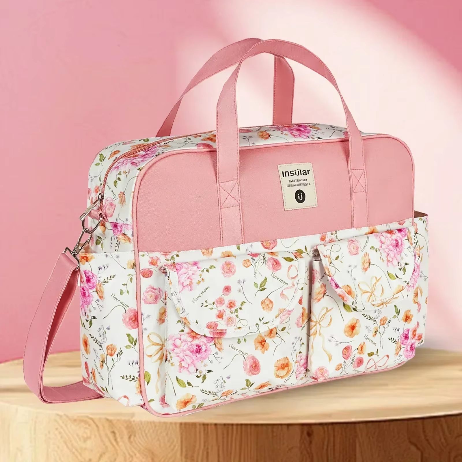 Large Capacity Waterproof Mommy Diaper Bag Messenger & Crossbody Tote
