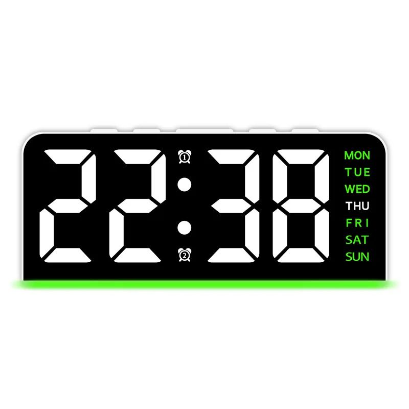 Digital LED Alarm Clock – Modern Desktop Clock with Temperature Display, Snooze & Night Light