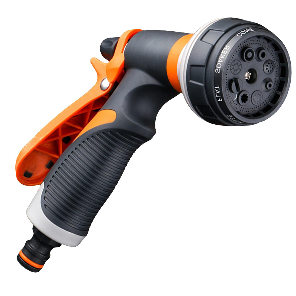 High Pressure Watering Gun Garden Nozzle, 8 Spray Modes for Lawn, Yard & Plant Watering, Adjustable Garden Hose Sprayer