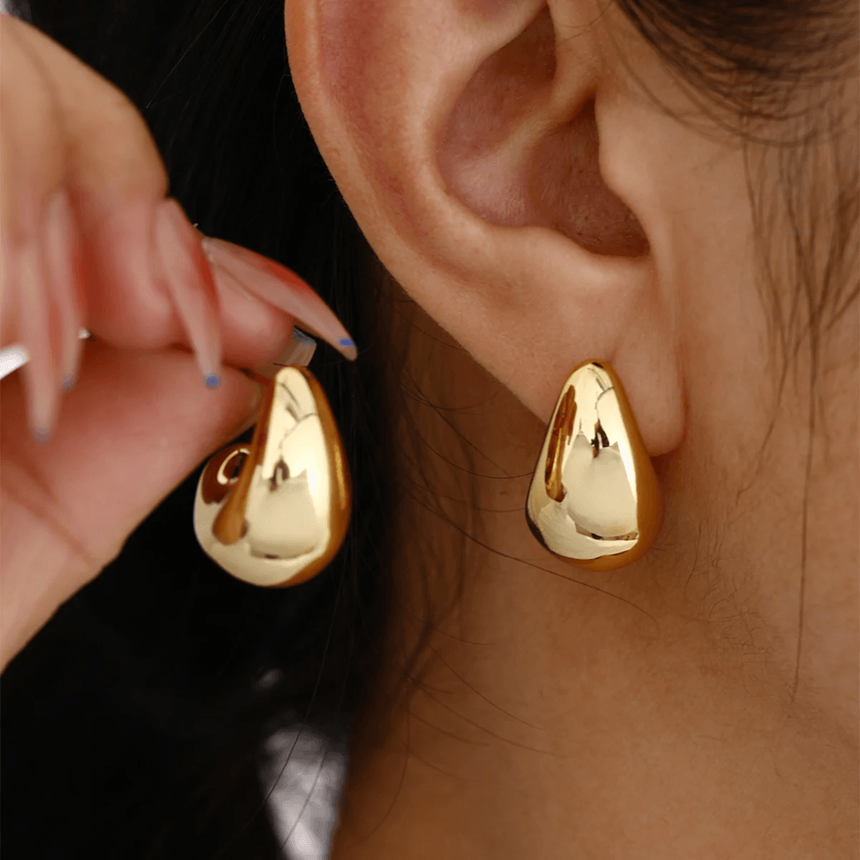 ParisLuxe Geometric Drop Earrings