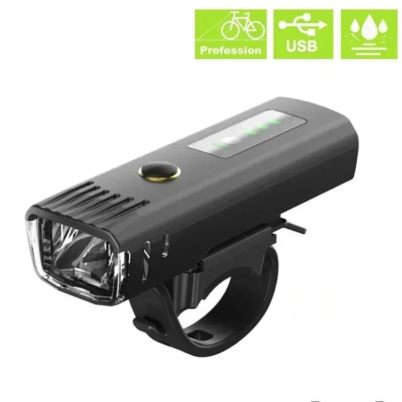 T6 LED Bicycle Front Light – High-Intensity Rechargeable Night Riding Headlamp