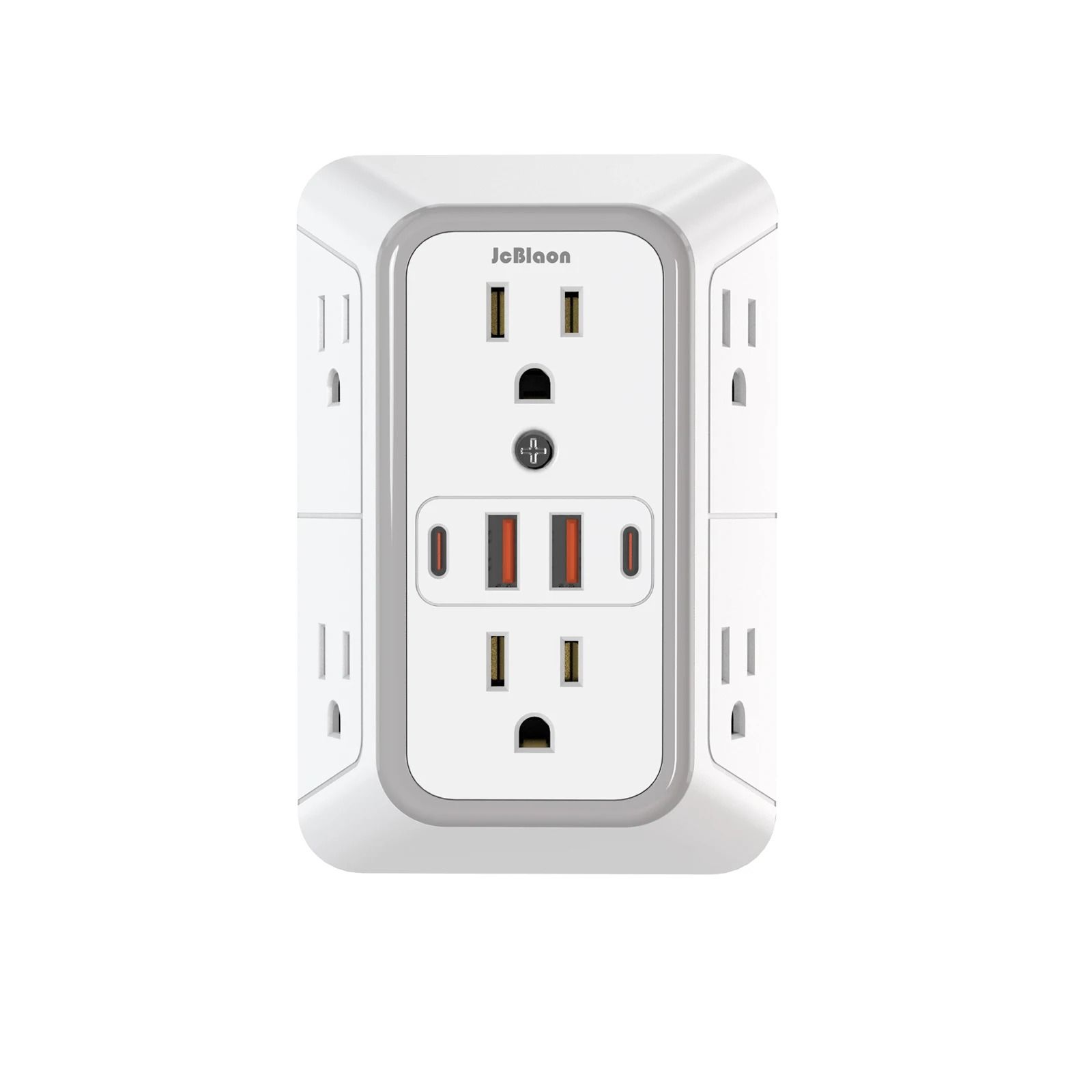 Power Strip with USB Ports and USB C Multi Outlet Surge Protector Fast Charging Station