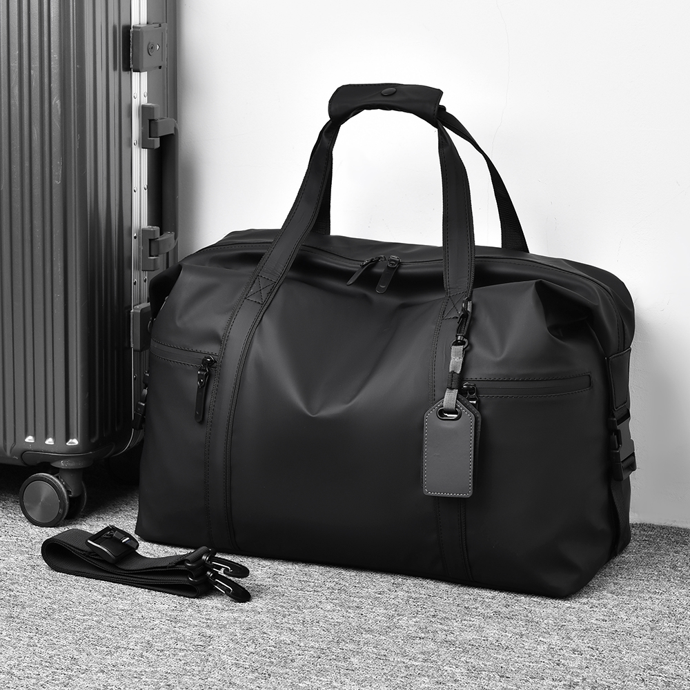 Duffel Bag for Gym, Travel, Sports Lovers, Men's Gym Bag Black, Adjustable Shoulder Strap, Fitness Gear Bag