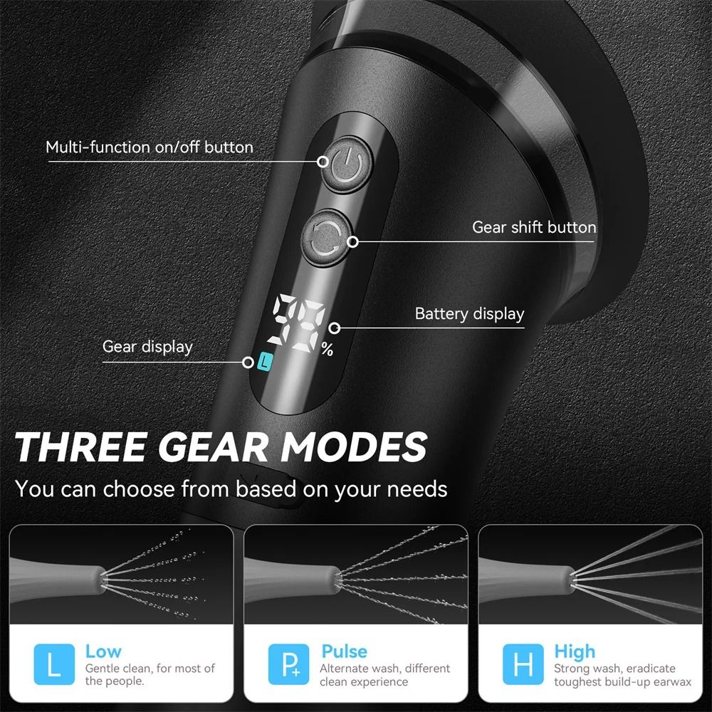 ClearFlow Electric Ear Wax Removal System with Adjustable Water Pressure