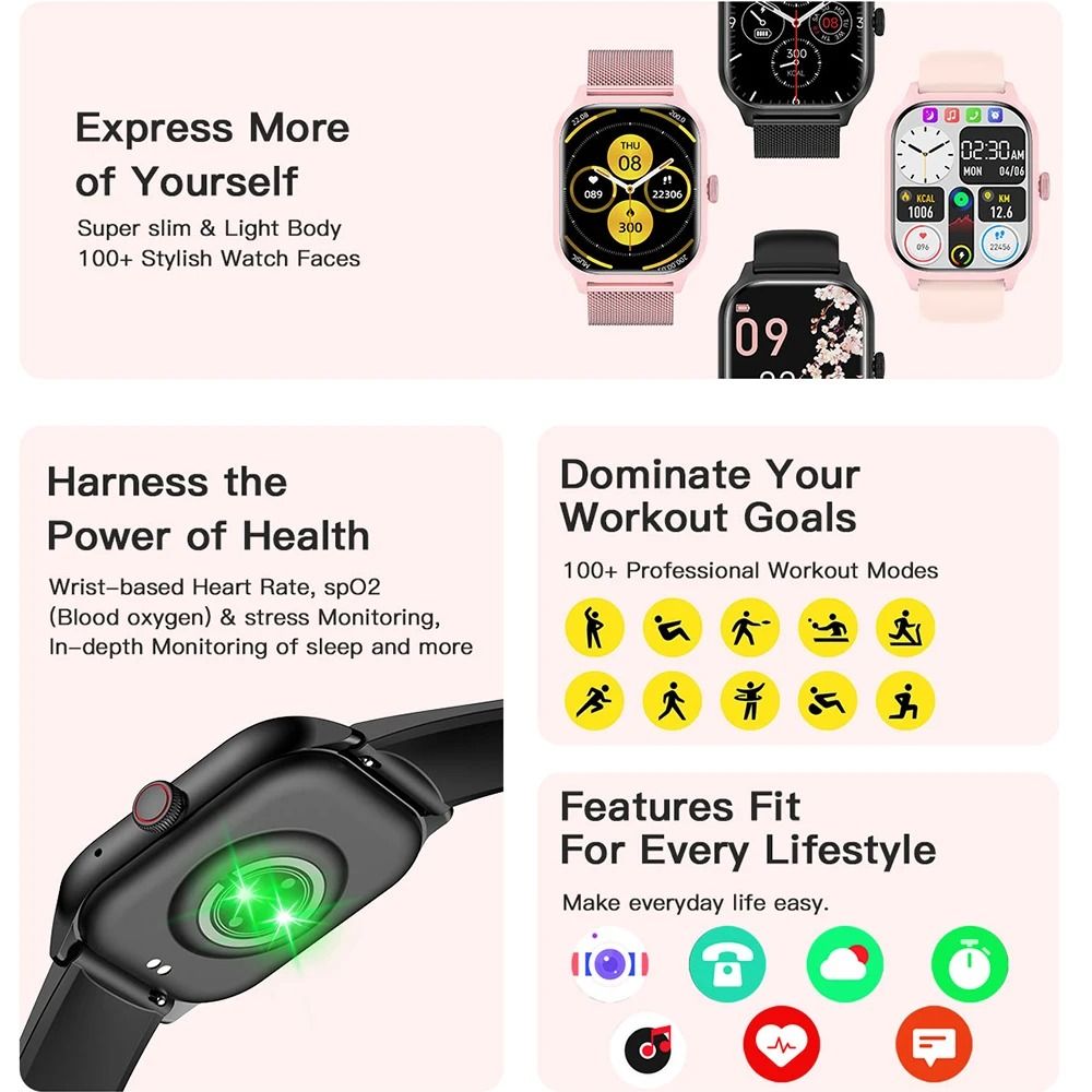 2.01-inch HD Large Screen Smartwatch