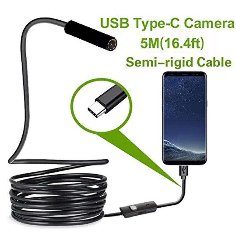 Type-C Android USB Endoscope Camera 7 mm Inspection Mini Camera