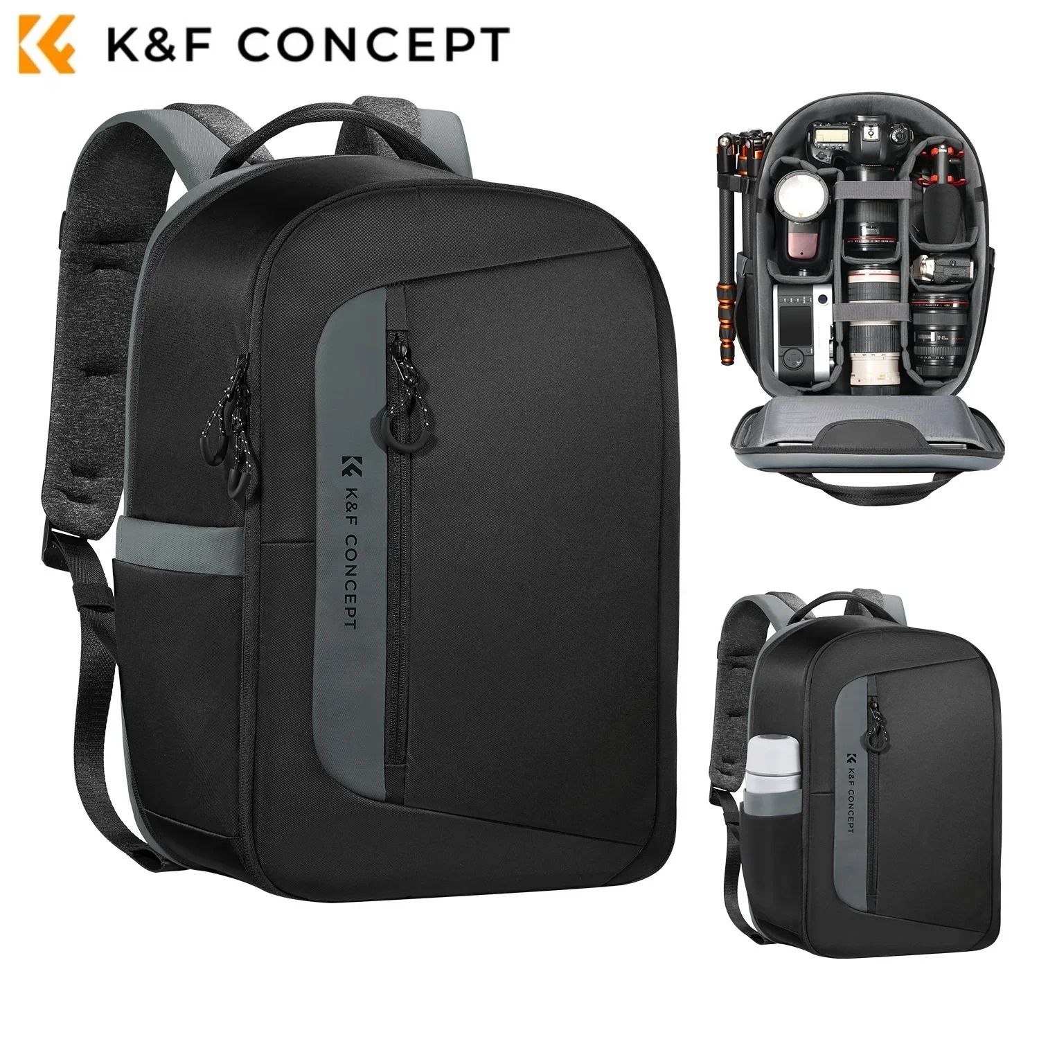 K and F Concept 22L Waterproof Camera Backpack for DSLR and Mirrorless Photography