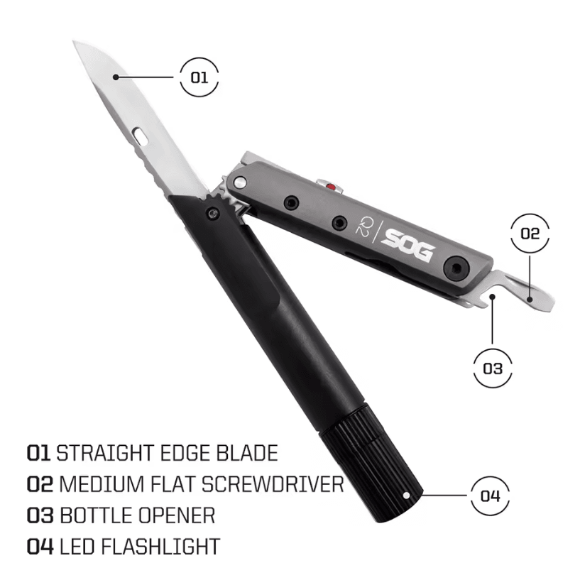 Precision Edge Q2 Compact Survival Gear Multitool Pen