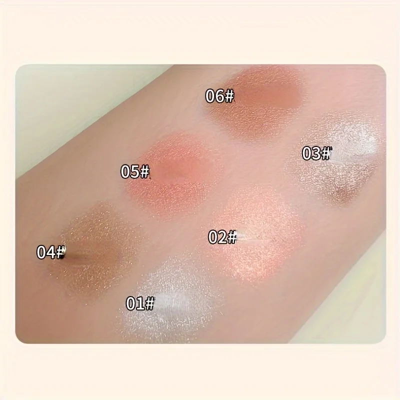 Metallic Double-head Eyeshadow, Diamond Shimmer Highlighter Stick, Ultra Pigmented Long Lasting Pencil