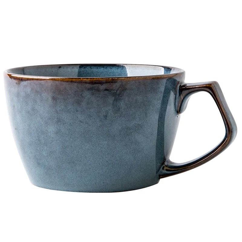 Sydney Blue Large Capacity Ceramic Oat Cup
