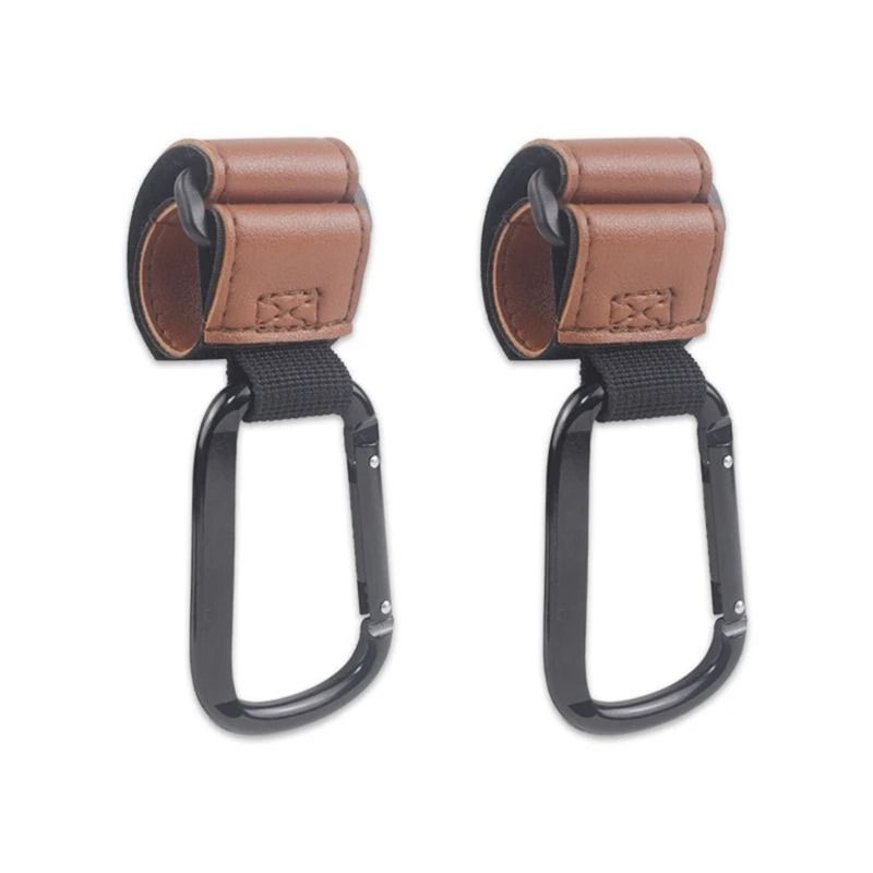 Stroller Hook with PU Leather Strap