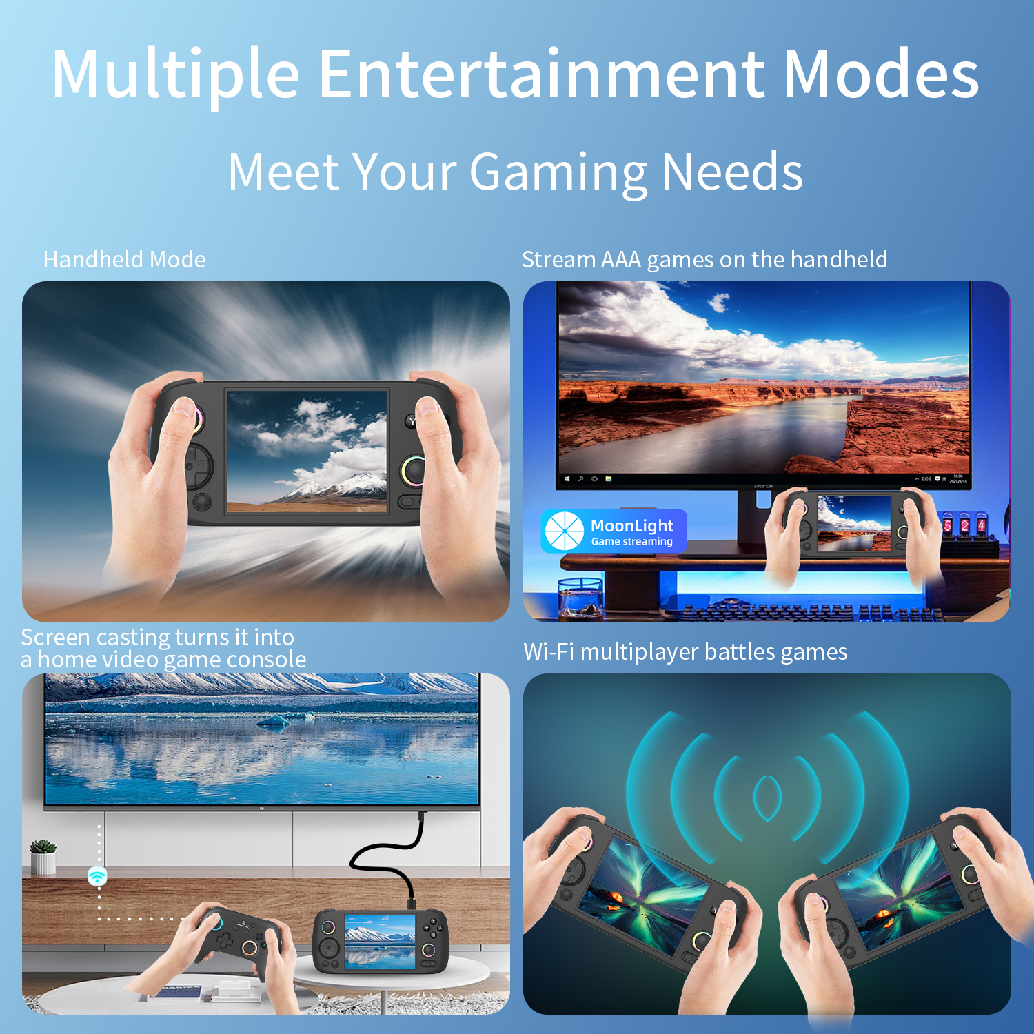 Handheld Game Console, IPS Multi-touch Screen, Android, Hall Joy stick, Hall Trigger, Video Game System