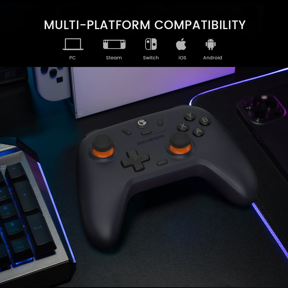 GameSir Nova Lite Wireless Bluetooth Gamepad, Hall Effect Technology, Compatible with Nintendo Switch