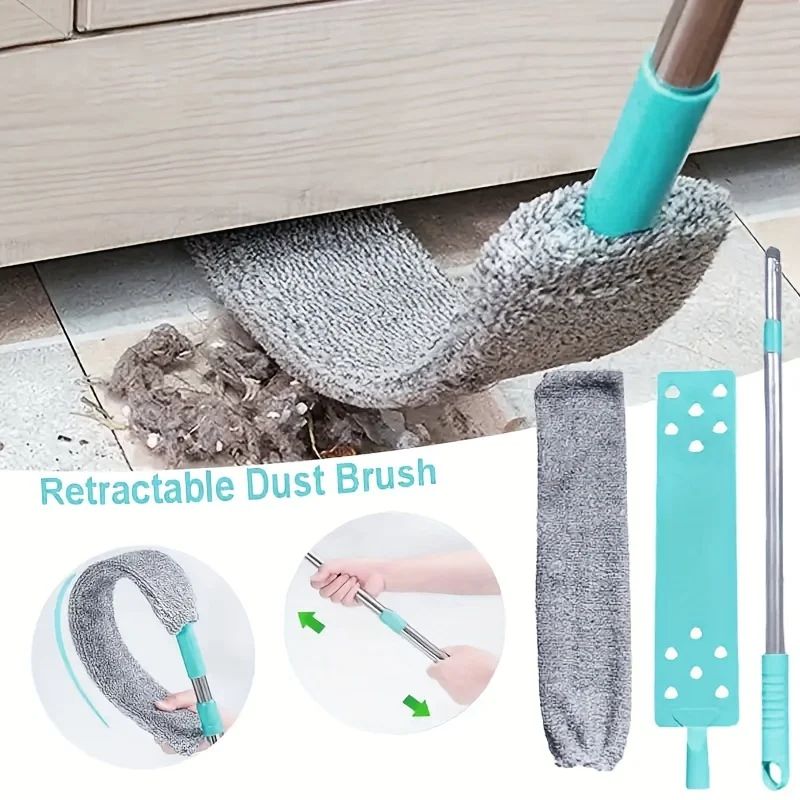 Telescopic Microfiber Duster Long Handle Gap Cleaning Brush
