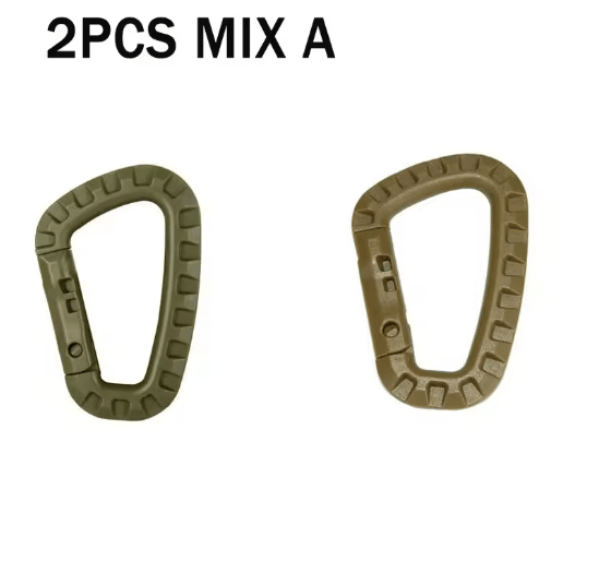 TrailLock Tactical Carabiner Clip Set Quick Hook Gear Keychain