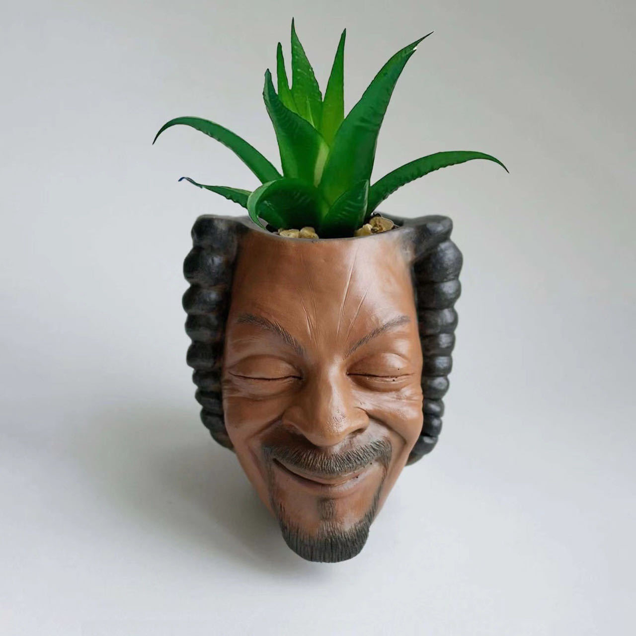 Creative Face Planter Pot Decorative Resin Succulent Planter for Indoor Garden Decor
