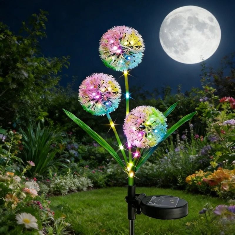 Sphero-Glow Triple-Head Solar Alliums