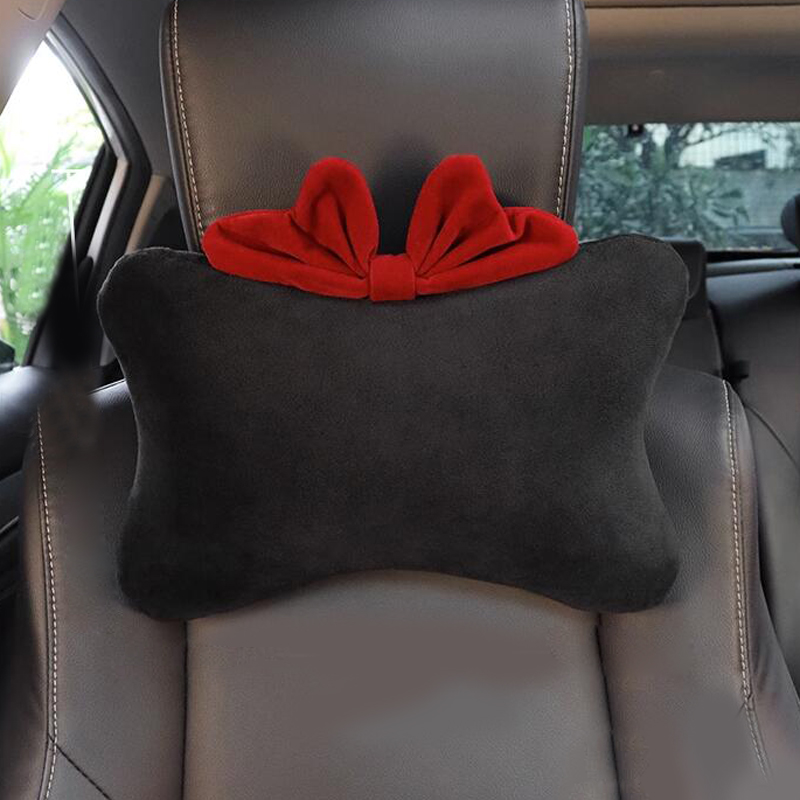 Universal Auto Car Neck Pillow, Seat Headrest Support Seatbelt Cover for Women Car Accessories