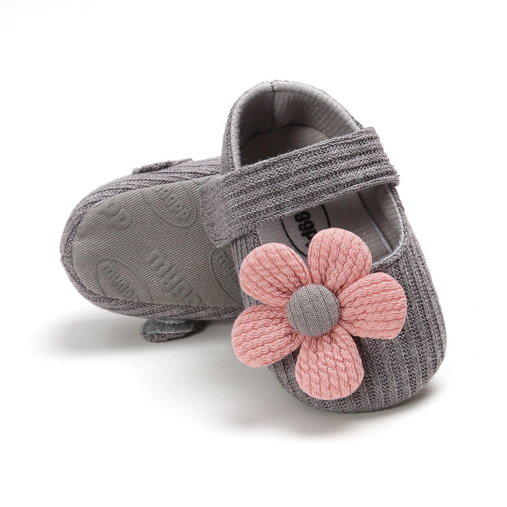 Baby Girls Cotton Shoes Retro Style Spring Autumn Prewalkers, Infant Soft Bottom Toddler First Walking Shoes