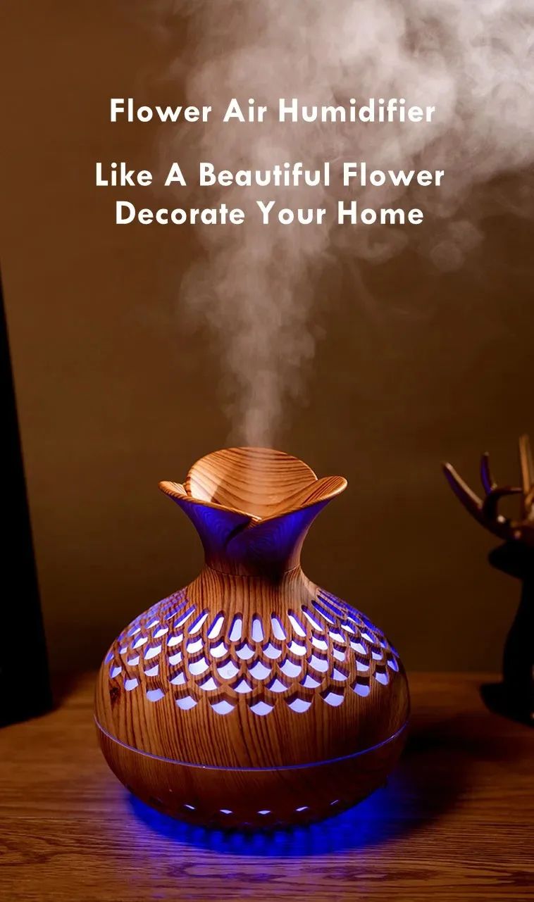 Wood Grain USB Aroma Humidifier 300ml
