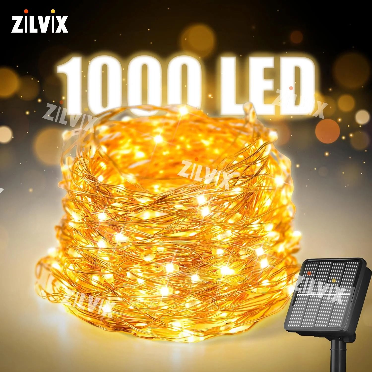 Ultra Long Solar 1000 LED String Fairy Lights for Outdoor
