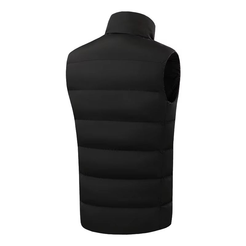 Unisex Heated Vest Winter 9-Area Heating Stand-Up Collar Outdoor Sports Jacket Vest (Power Bank Not Included)
