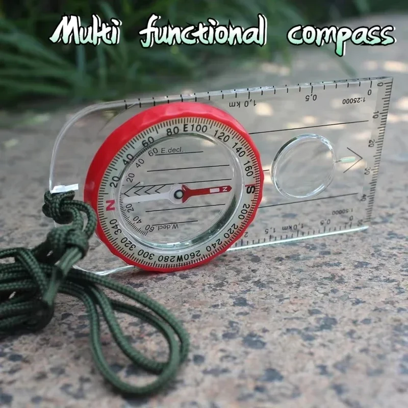 Portable Waterproof Camping Compass with Luminous Display & Rotating Dial  Ideal for Outdoor Adventures