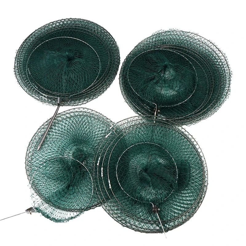 Collapsible Nylon Fishing Net Bag Shrimp and Fish Cage