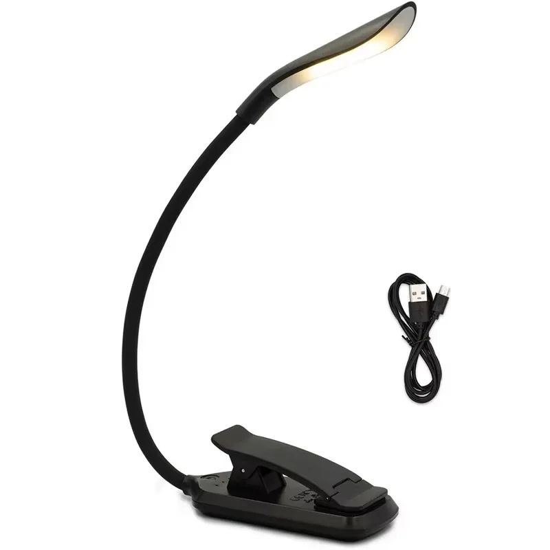 Mini USB Rechargeable Clip On Book Light