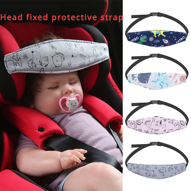 Adjustable Baby Head Support Belt, Car Seat Head Support, Sleep Positioner Baby Safety Pillow