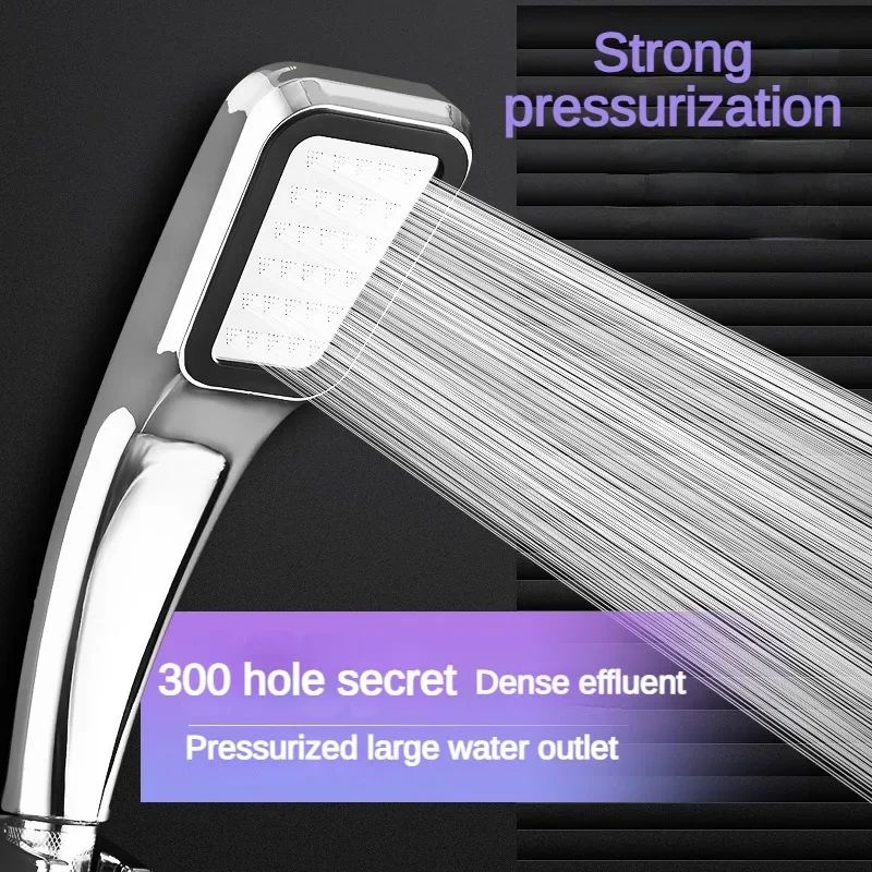 300-Hole High Pressure Handheld Shower Head