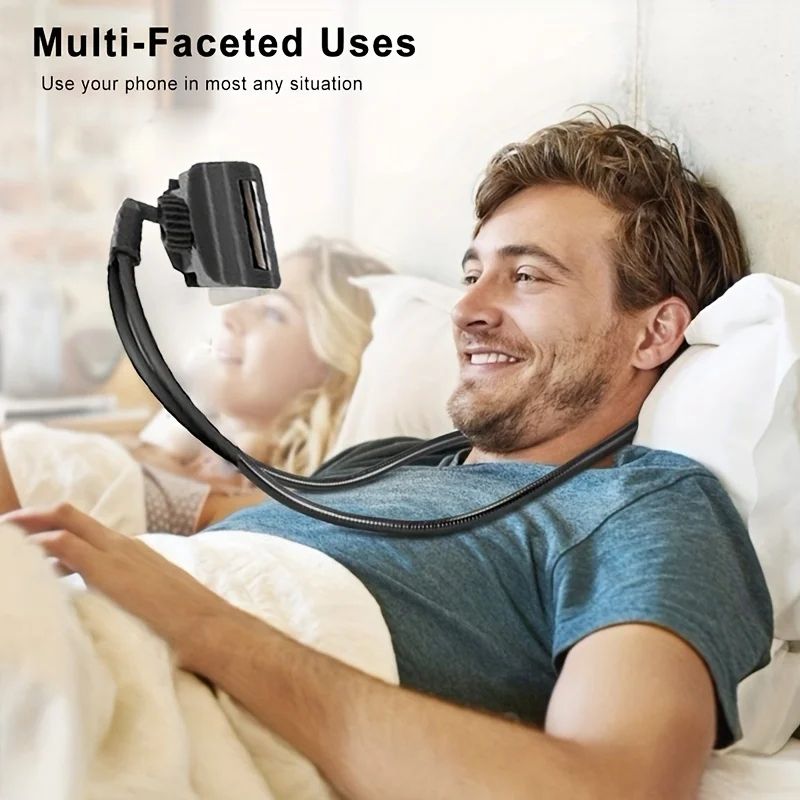360 Rotating Neck & Desk Phone Stand for Hands-Free Viewing and Streaming