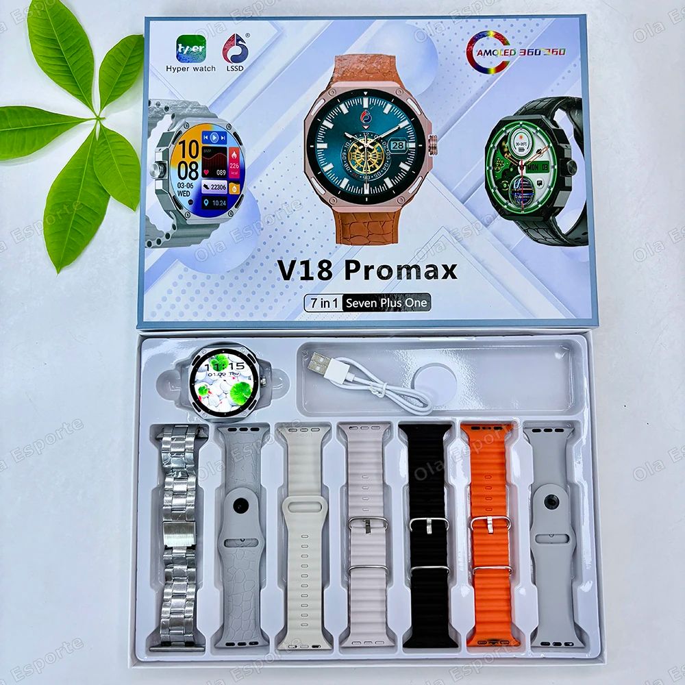 Smart Fitness Watch with AMOLED Display
