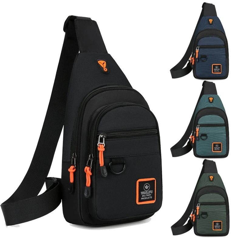 Men Outdoor Hiking Crossbody Shoulder Bag Waterproof Travel Chest Bag