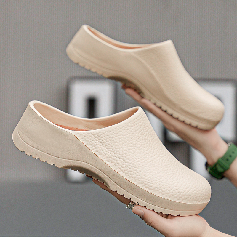 Waterproof Men Sandals, Anti-Slip Garden Clogs, Comfortable Chef Shoes, Outdoor Fishing Slippers for Women Workers