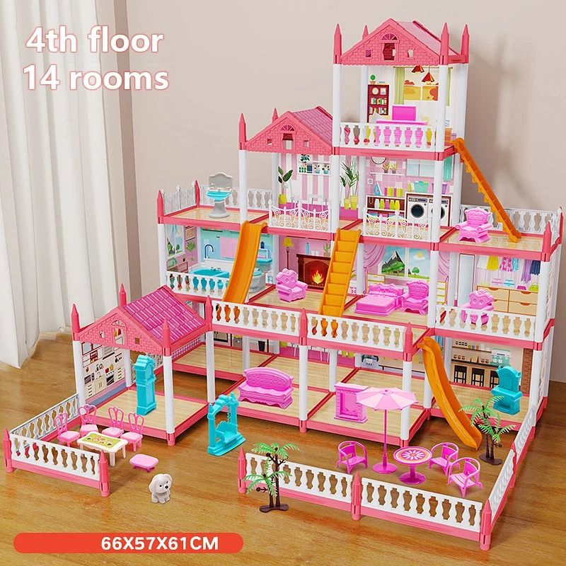 3D DIY Dream Princess Castle – Children's Musical Assembly Villa