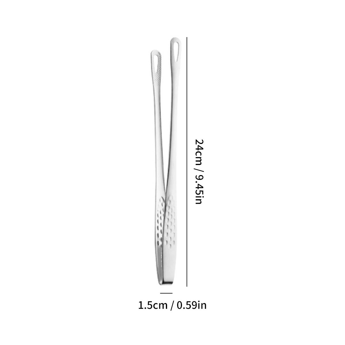 Stainless Steel Non Slip Long Handle BBQ Grill Tongs for Cooking