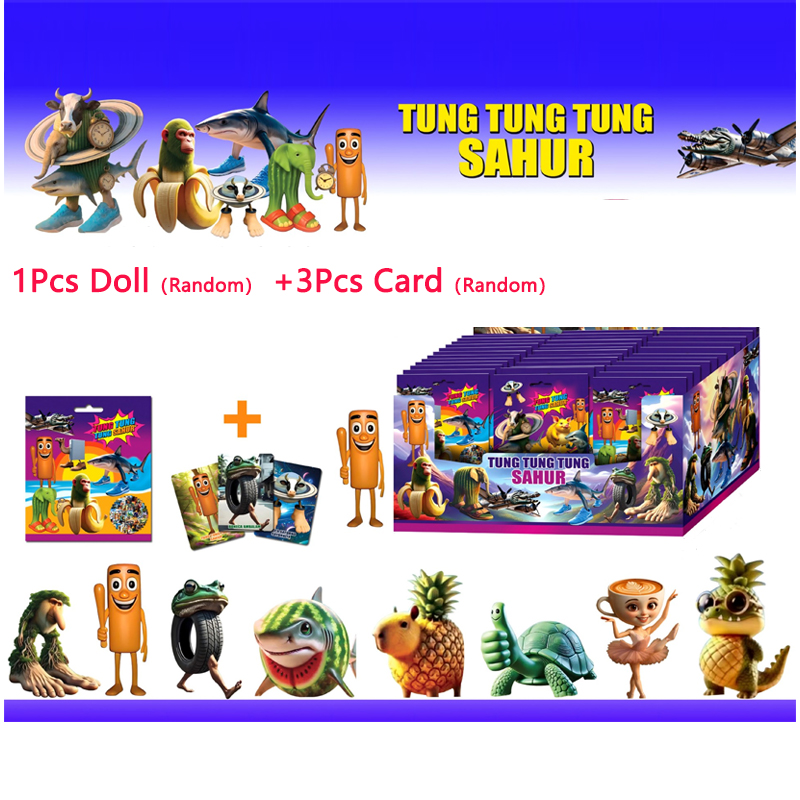 Italian Brainrot Blind Bag Toys Mystery Box – Fun Sahur Doll & Card Sets for Kids