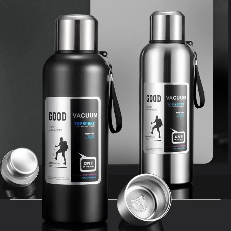 Large Capacity Stainless Steel Insulated Thermos Tumbler – Vacuum Thermal Travel Mug for Hot & Cold Drinks