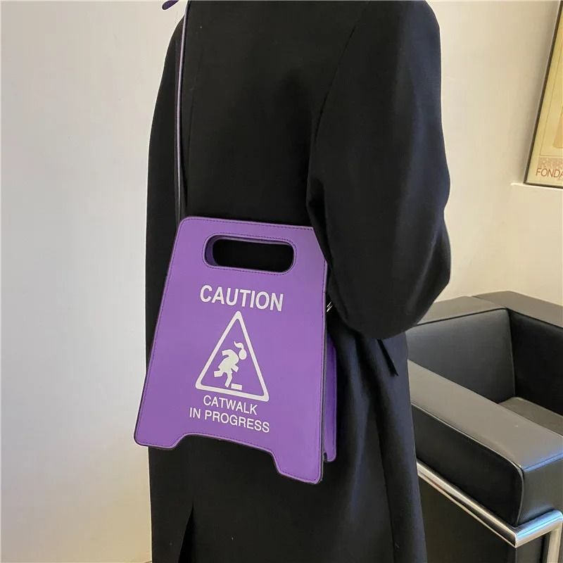 Novelty Stop Sign Crossbody Handbag
