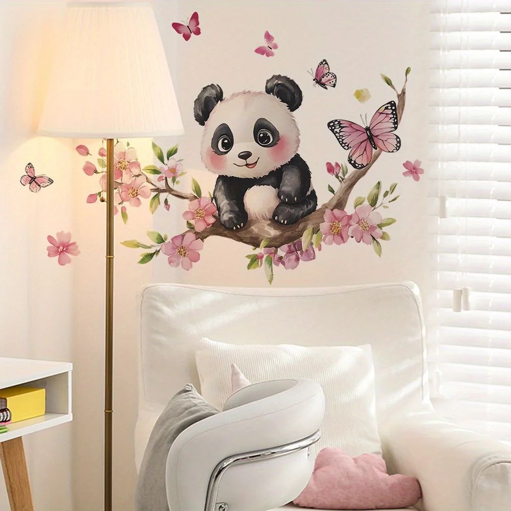 Panda Blossom Wall Sticker