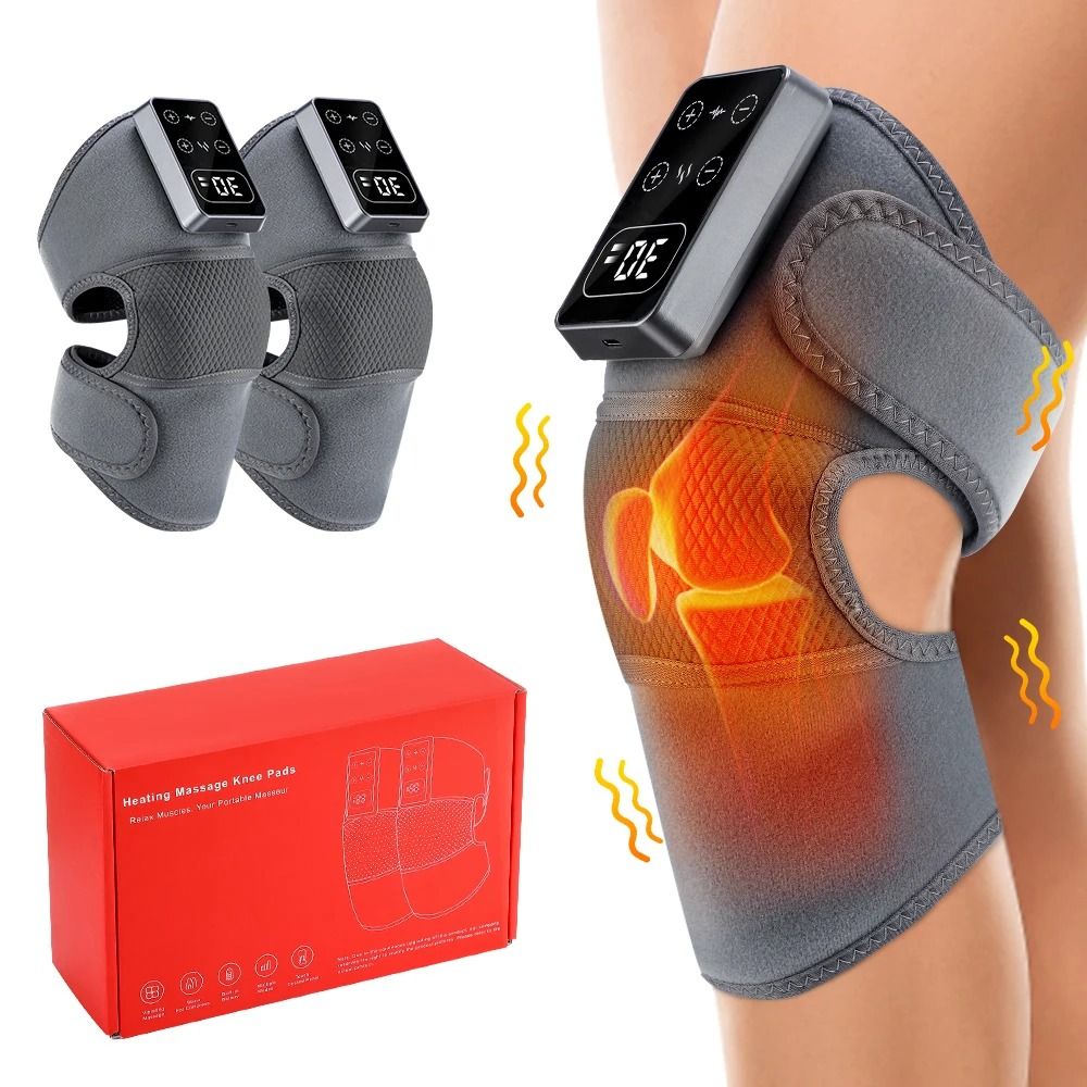 Electric Knee Massager with Heat and Vibration Therapy