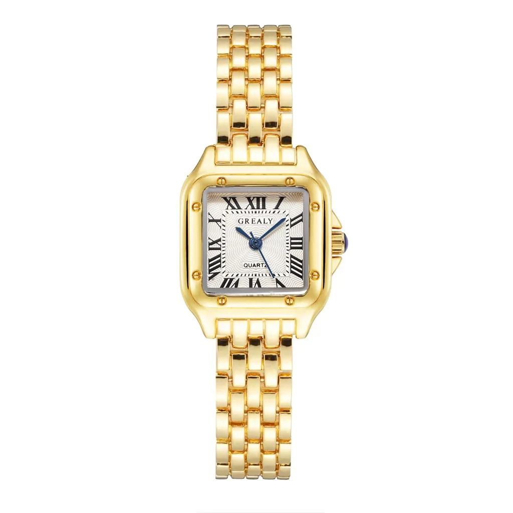 Luxury Gold Stainless Steel Business Watch